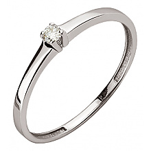 Золота каблучка з діамантом (01-200633389)