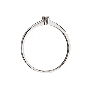 Золота каблучка з діамантом (01-200633389) фотографія