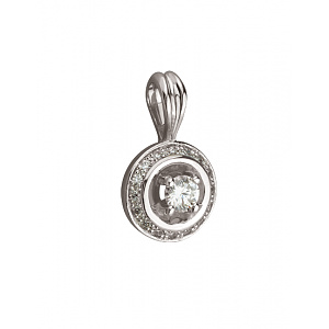Золотий кулон з діамантами (01-200740189) фотографія