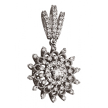 Золотой  кулон с бриллиантами (01-200788489)