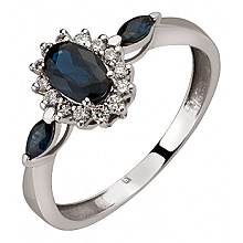 Золота каблучка з діамантами  та  корундом (01-200819289)