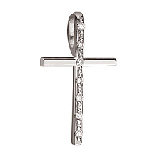 Золотой крестик с бриллиантами (01-200838289)
