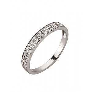 Золота каблучка з діамантами (01-200845089) фотографія