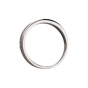 Золота каблучка з діамантами (01-200845089) фотографія