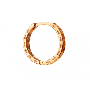 Золотые серьги с фианитом (цирконием куб.) (01-200867889) фотография