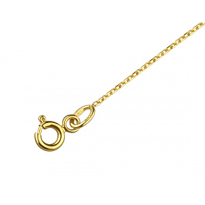 Золоте кольє з цирконієм куб. (01-19279090) фотографія