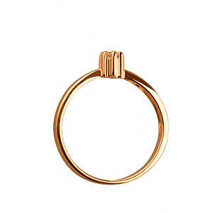Золота каблучка з діамантом (01-19293790) фотографія