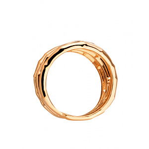 Золотое кольцо с цирконием куб. (01-19334890) фотография