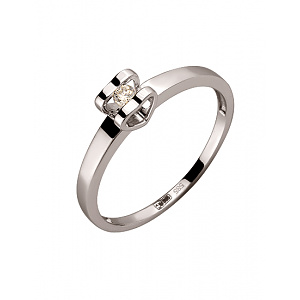 Золотое кольцо с бриллиантом (01-200152590) фотография