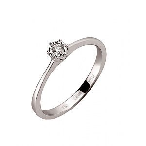 Золота каблучка з діамантом (01-200159890) картинка Золота каблучка з діамантом (01-200159890) фотографія