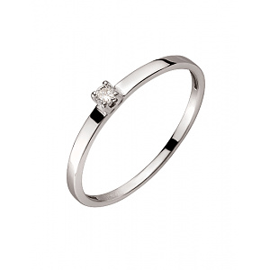 Золотое кольцо с бриллиантом (01-200449090) фотография