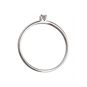 Золотое кольцо с бриллиантом (01-200449090) фотография