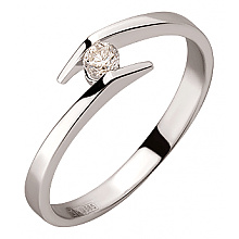 Золотое кольцо с бриллиантом (01-200563490)