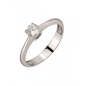 Золота каблучка з цирконієм куб. (01-200581690) фотографія