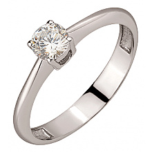 Золота каблучка з цирконієм куб. (01-200581690)