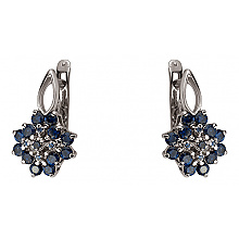 Золоті сережки з фіанітом (цирконієм куб.) (01-200608590)