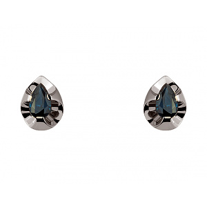 Золоті сережки з корундами (01-200616890) фотографія