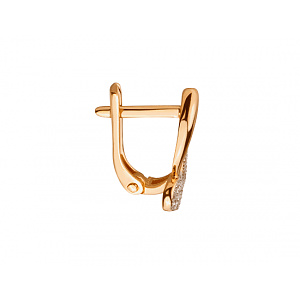 Золоті сережки з фіанітом (цирконієм куб.) (01-200815990) фотографія