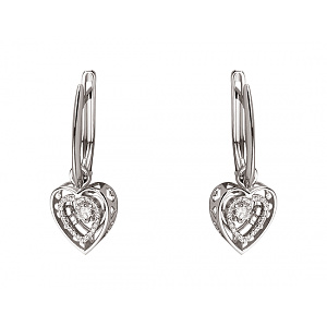 Золоті сережки з діамантами (01-200845090) фотографія