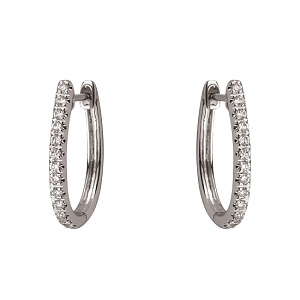 Золоті сережки з діамантами (01-200851690) фотографія