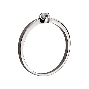 Золотое кольцо с фианитом (2к-036) фотография