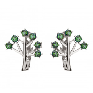 Золотые серьги с топазами (2б_с-180) фотография