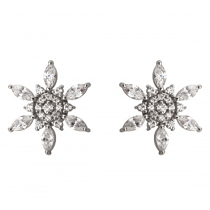 Золоті сережки з фіанітами (2б_с-232) фотографія