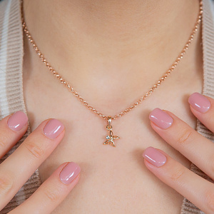 Золотой кулон  (1п-028) фотография