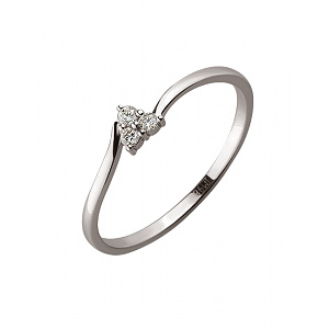 Золотое кольцо с бриллиантами (01-19243891) фотография