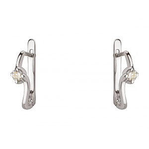 Золотые серьги с бриллиантами (01-200447791) фотография