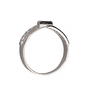 Золота каблучка з діамантами  та  корундом (01-200465891) фотографія