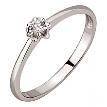 Золота каблучка з діамантом (01-200575991)