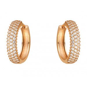 Золоті сережки з фіанітом (цирконієм куб.) (01-200769691) фотографія