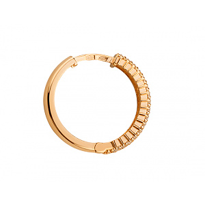 Золоті сережки з фіанітом (цирконієм куб.) (01-200769691) фотографія