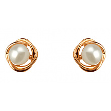 Золоті сережки з перлиною (01-200810791)