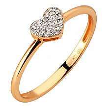 Золота каблучка з діамантами (01-200858091)