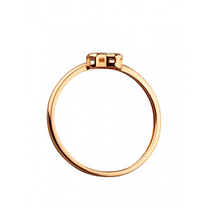 Золота каблучка з діамантами (01-200858091) фотографія