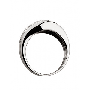 Золотое кольцо с бриллиантами  и  корундами (01-18995792) фотография