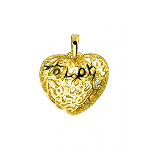 Золотой кулон с бриллиантом (01-200418392) фотография