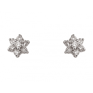 Золотые серьги с бриллиантами (01-200452892) фотография