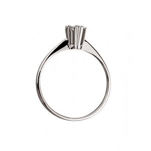 Золота каблучка з діамантом (01-200487492) фотографія