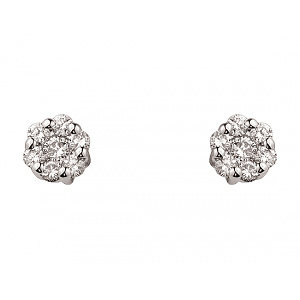 Золотые серьги с бриллиантами (01-200535092) фотография