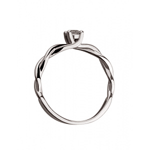 Золота каблучка з діамантом (01-200573492) фотографія