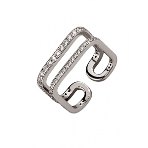 Золота каблучка з діамантами (01-200575992) фотографія