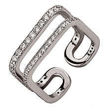 Золота каблучка з діамантами (01-200575992)