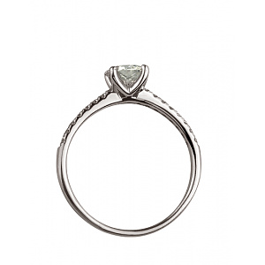 Золота каблучка з діамантами (01-200616892) фотографія