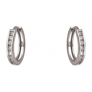 Золоті сережки з фіанітом (цирконієм куб.) (01-200781092) фотографія