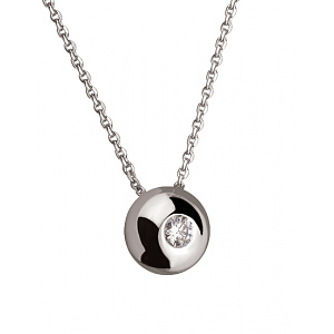 Золотое колье с бриллиантом (01-200815992) фотография