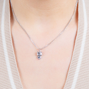 Золотий кулон з цирконієм куб. (2б_п-228) фотографія