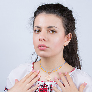 Золотий кулон «Багатство» (1б_п-237) фотографія